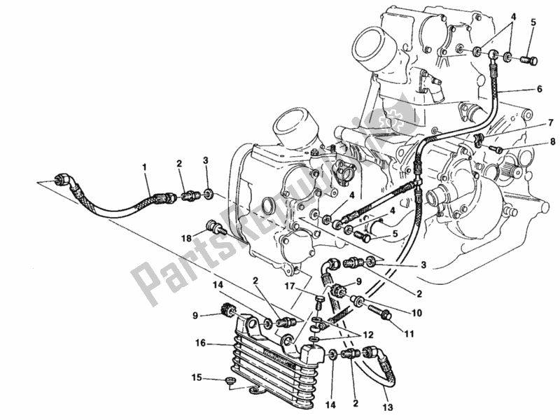 Wszystkie części do Ch? Odnica Oleju Ducati Superbike 916 Senna 1998